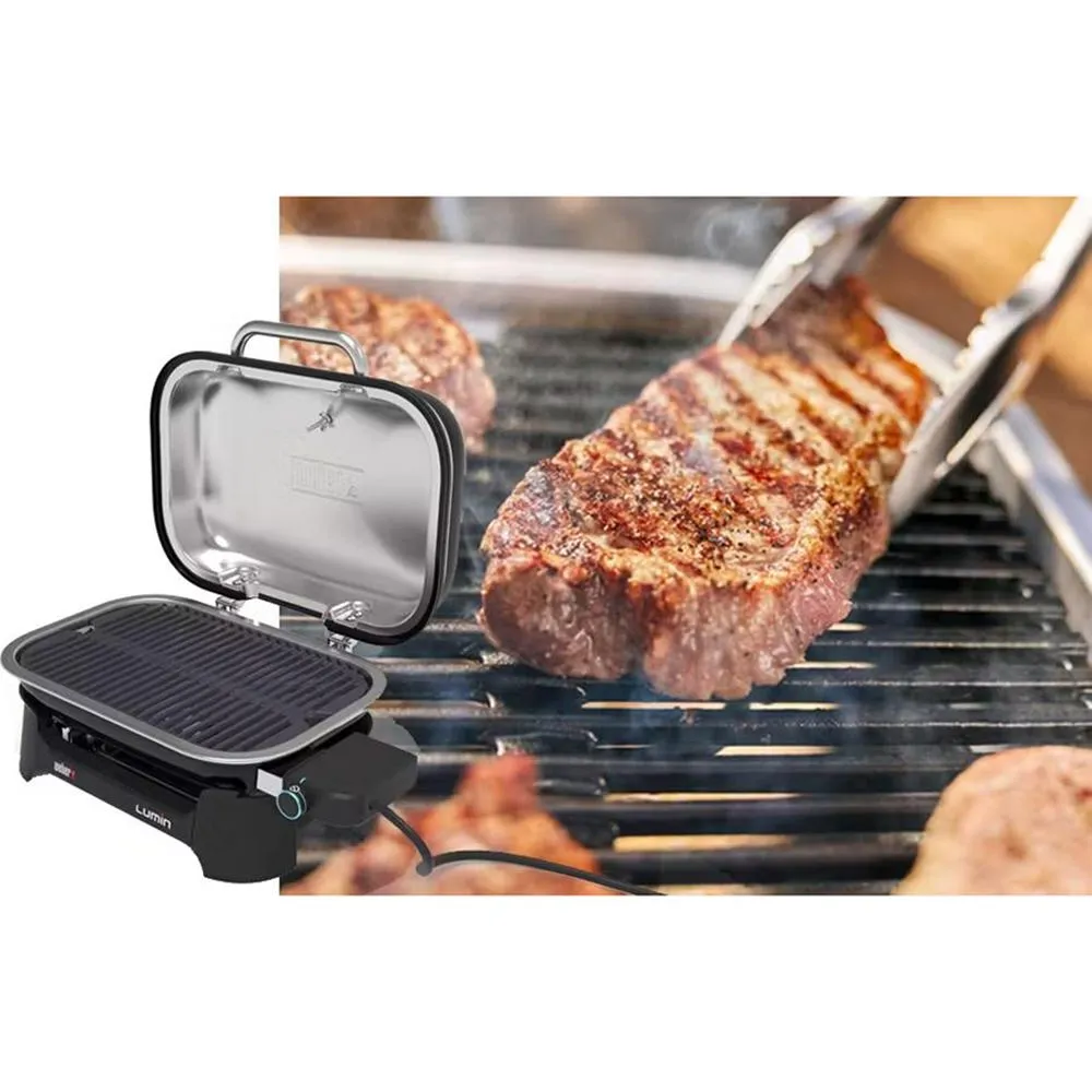 Weber Lumin Compact Indoor Outdoor Electric Grill (Open Box)   1 Year Warranty