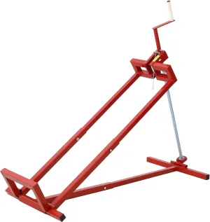 WEIJIANG Easy Lawn Mower Lift for Riding Tractors, 800 Lbs Capacity, Universal Lawn Tractor Lifter, 45 Tilt Adjustable, Red
