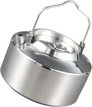 Whistling Teapot 304 Stainless Steel Tea Kettle Portable Small Kettle for Camping