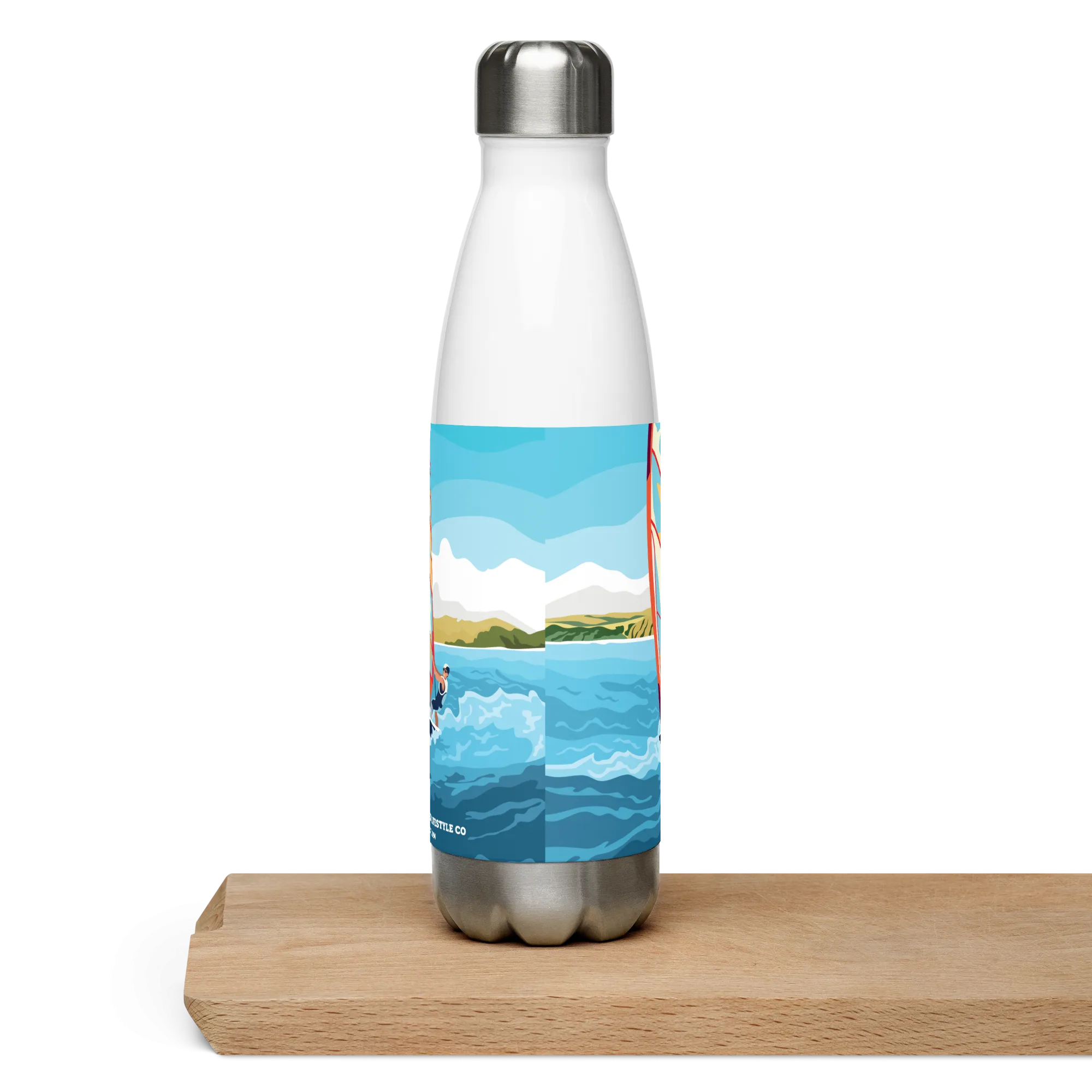 Windsurfer Stainless Steel Water Bottle