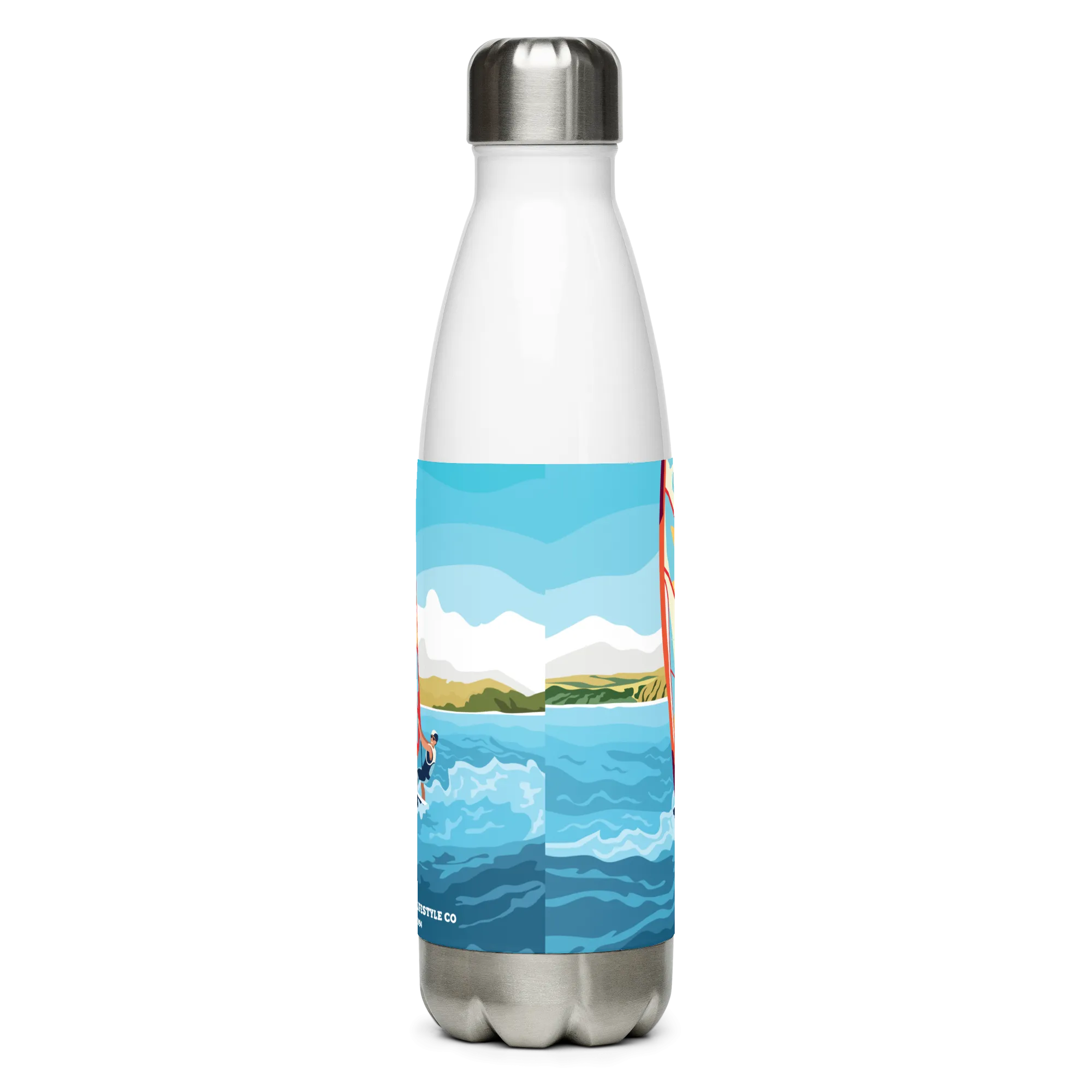Windsurfer Stainless Steel Water Bottle