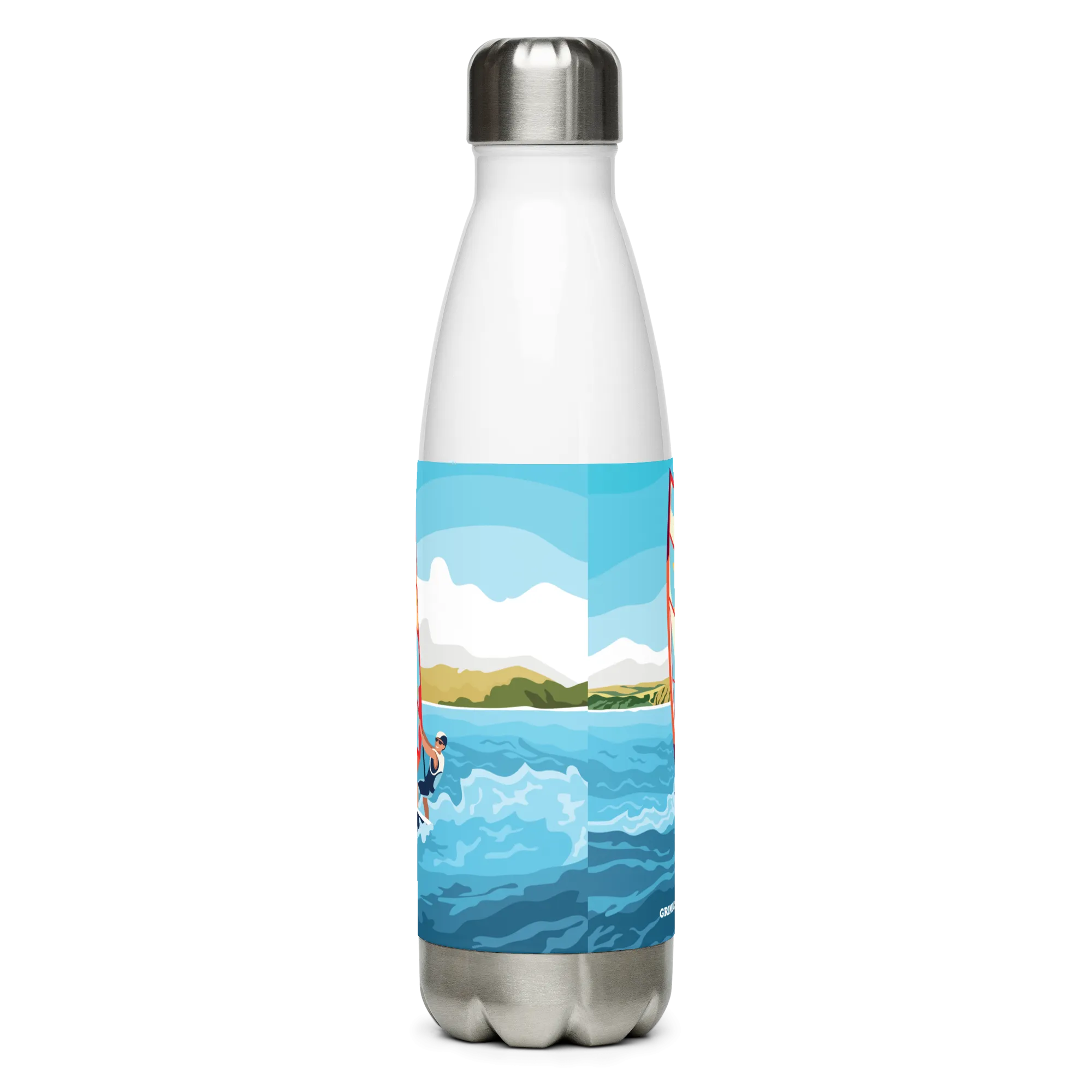 Windsurfer Stainless Steel Water Bottle