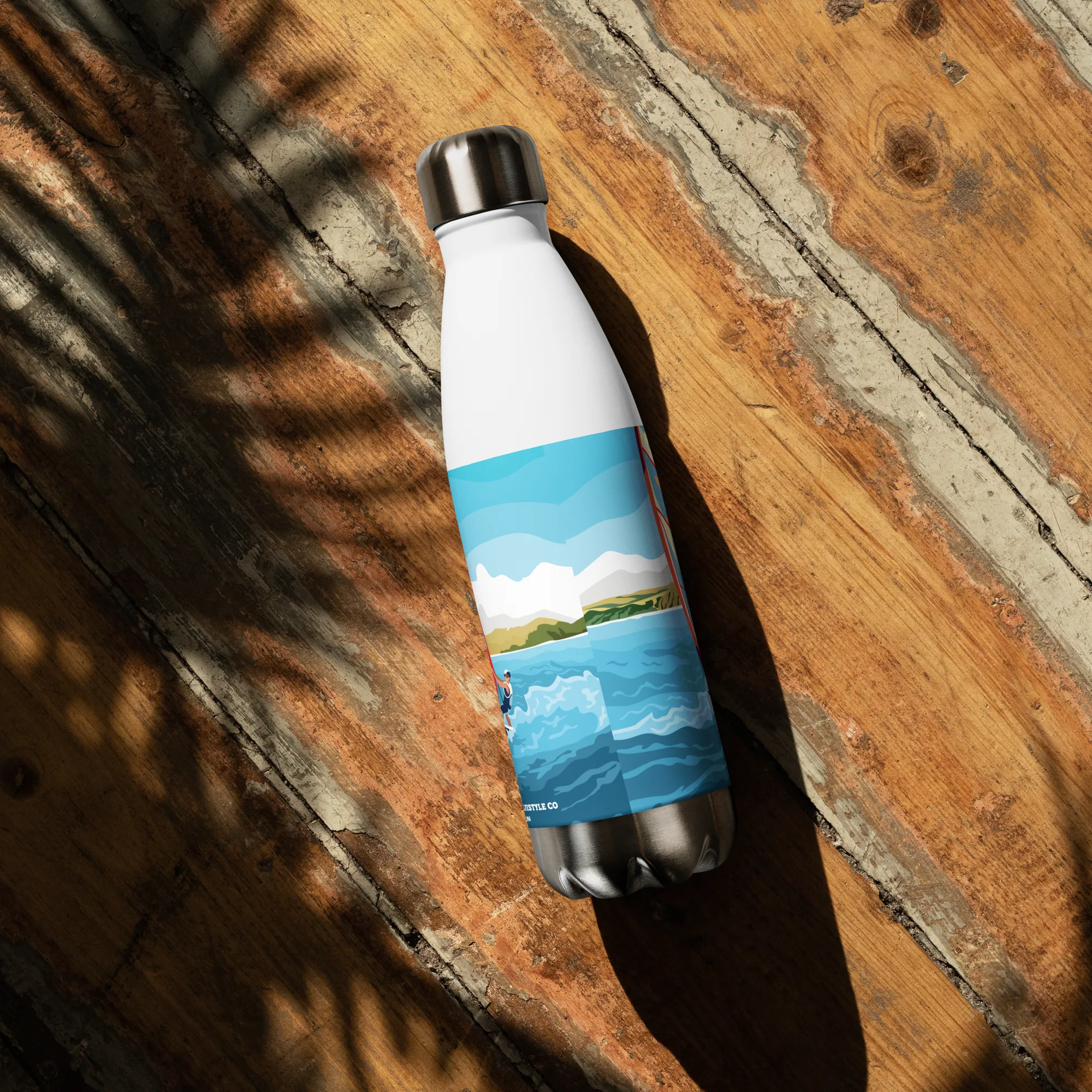 Windsurfer Stainless Steel Water Bottle