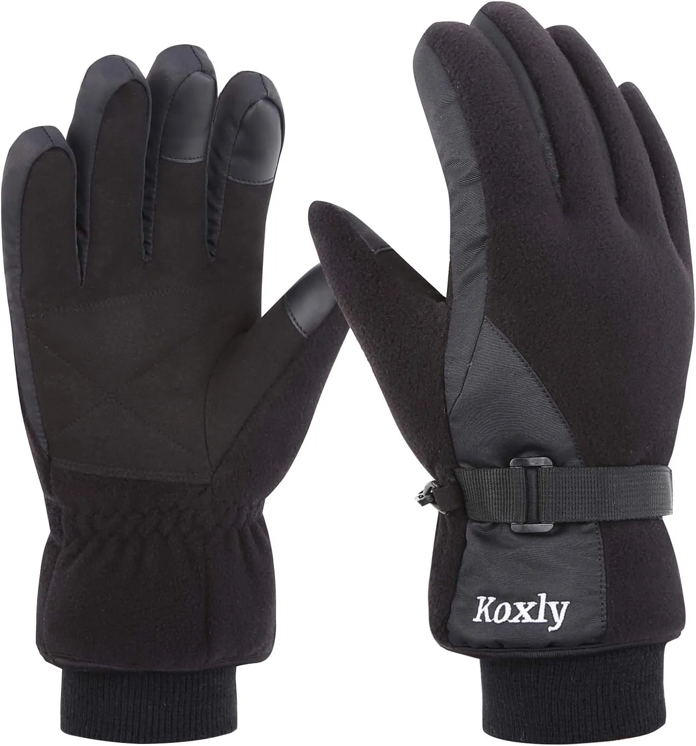 Winter Gloves Waterproof Windproof 3M Insulated Gloves 3 Fingers Dual-layer Touchscreen Gloves for Men and Women