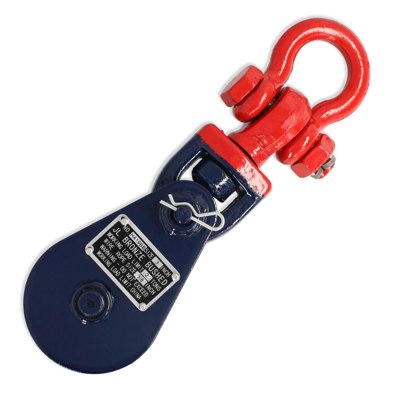 Wire Rope Snatch Blocks With Shackle