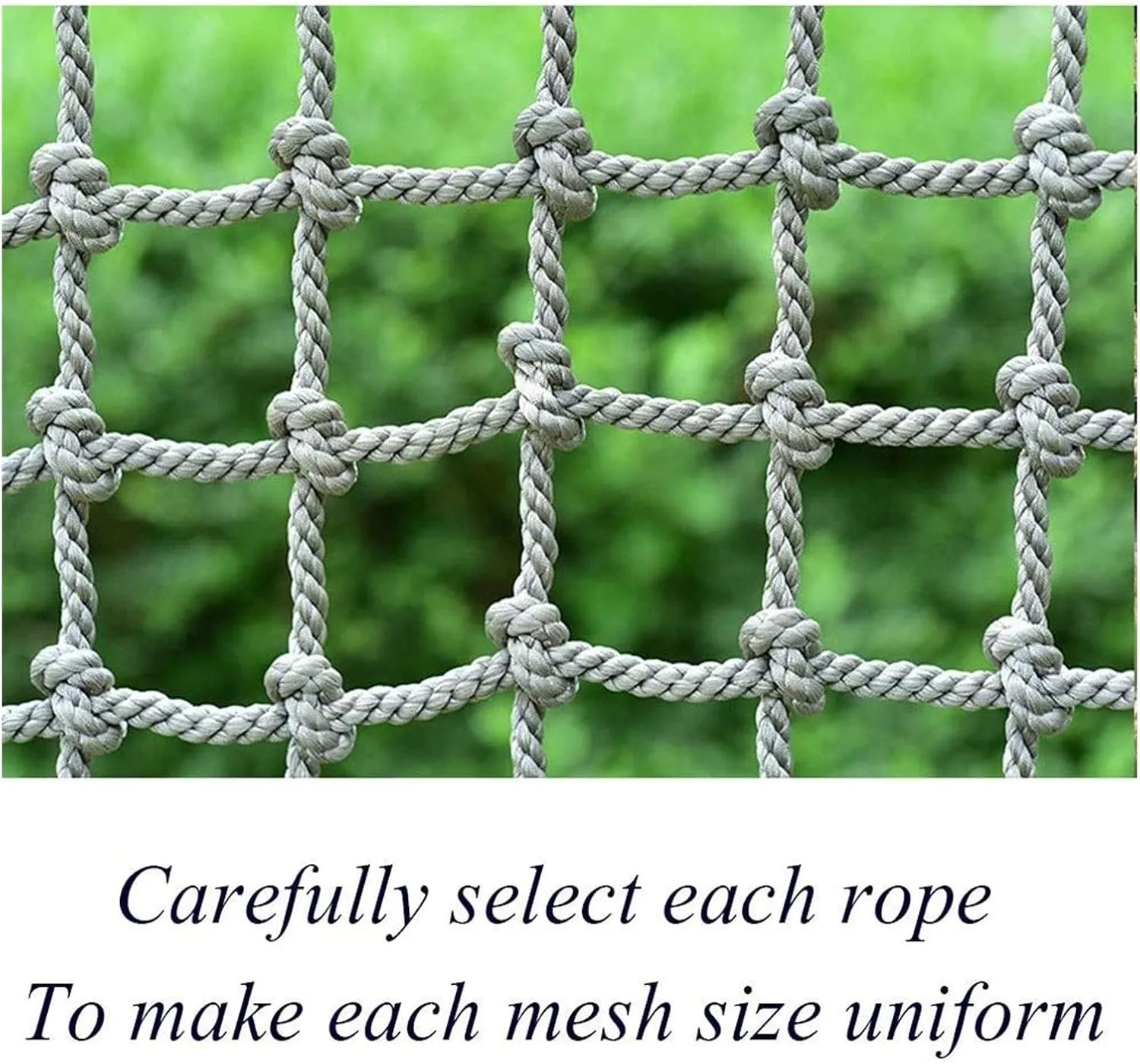 WML Climbing Rope Net,Safety Rope Adult Playground Nylon Play Giant Mesh Heavy Duty Cargo Toddler Netting Nets for Adults Outdoor Swing Set Swingset Ladder Decor Mesh Wall