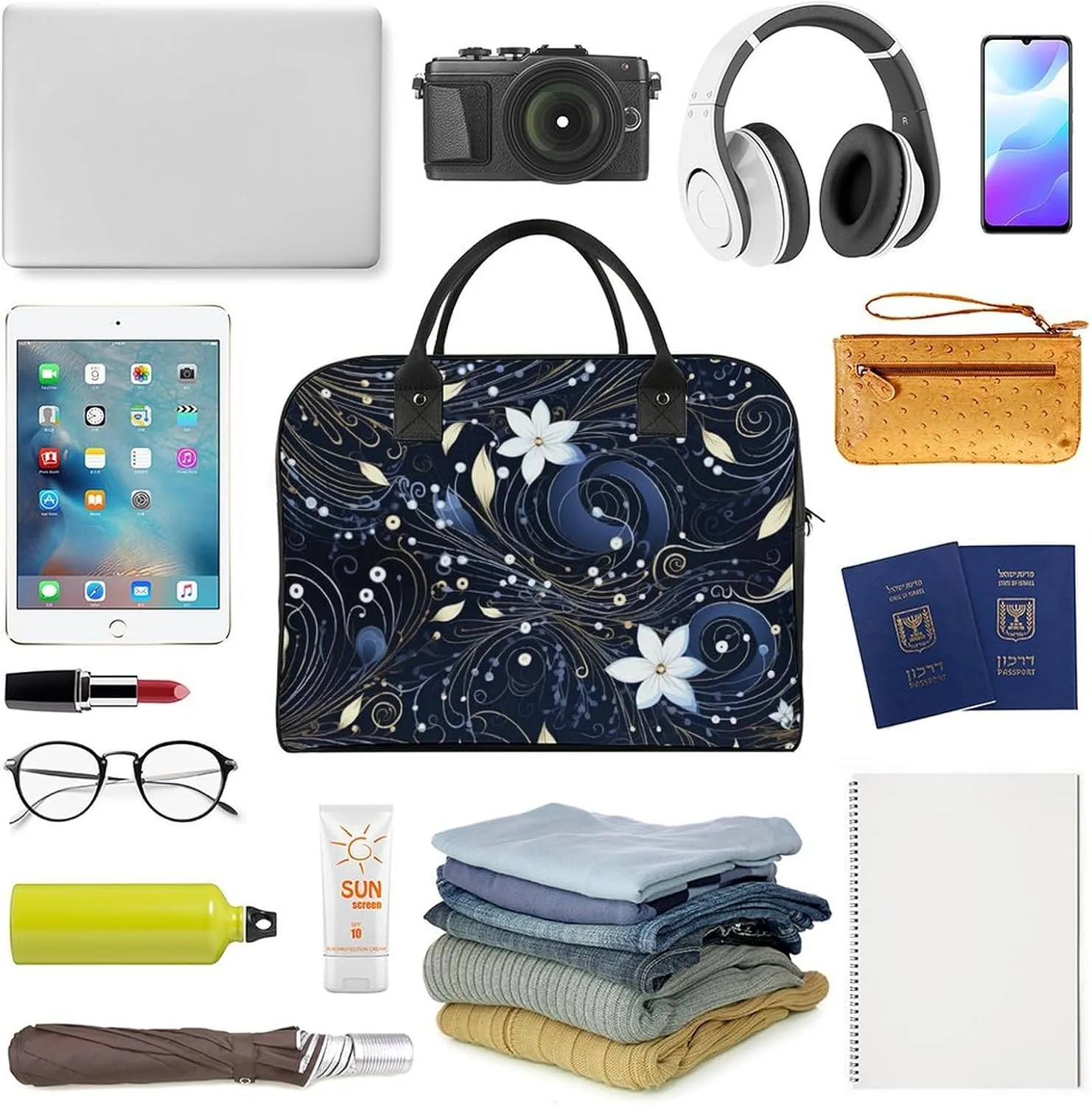 Women's Handbag Abstract-seamless-pattern-design Contains Pocket Storage Bag Work Commuting Shoulder Cross-Body Bag