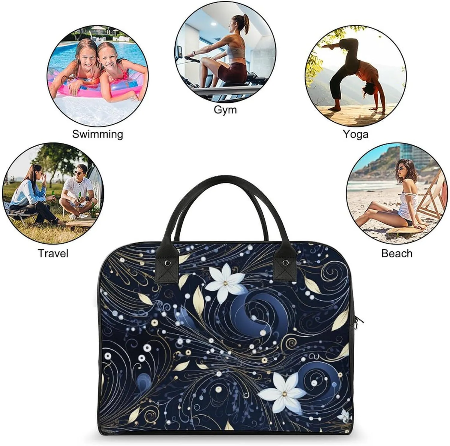 Women's Handbag Abstract-seamless-pattern-design Contains Pocket Storage Bag Work Commuting Shoulder Cross-Body Bag