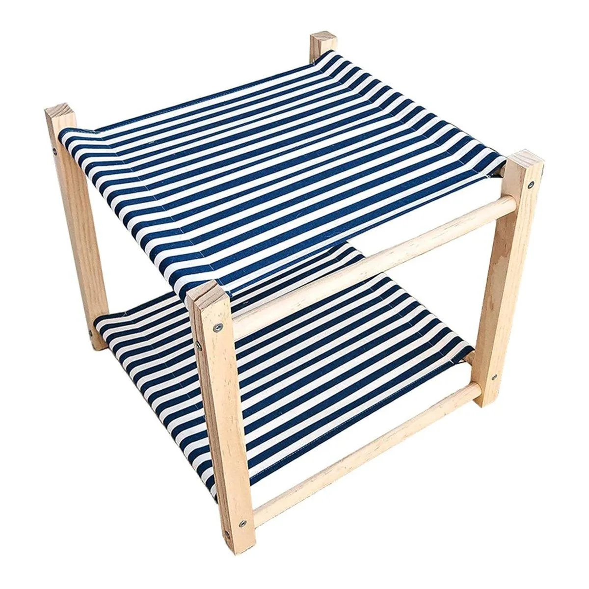 Wooden Pet Bed Breathable Bunk Bed for Cats Durable Cat Bed for Indoor Sleeping