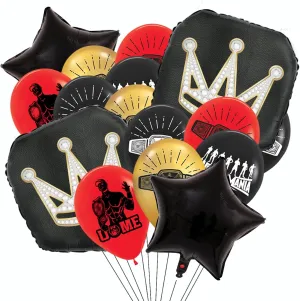 Wrestling Balloons Wrestling Birthday Party Decorations Wrestling Party Supplies Boxing Theme Party Decorations-19pcs