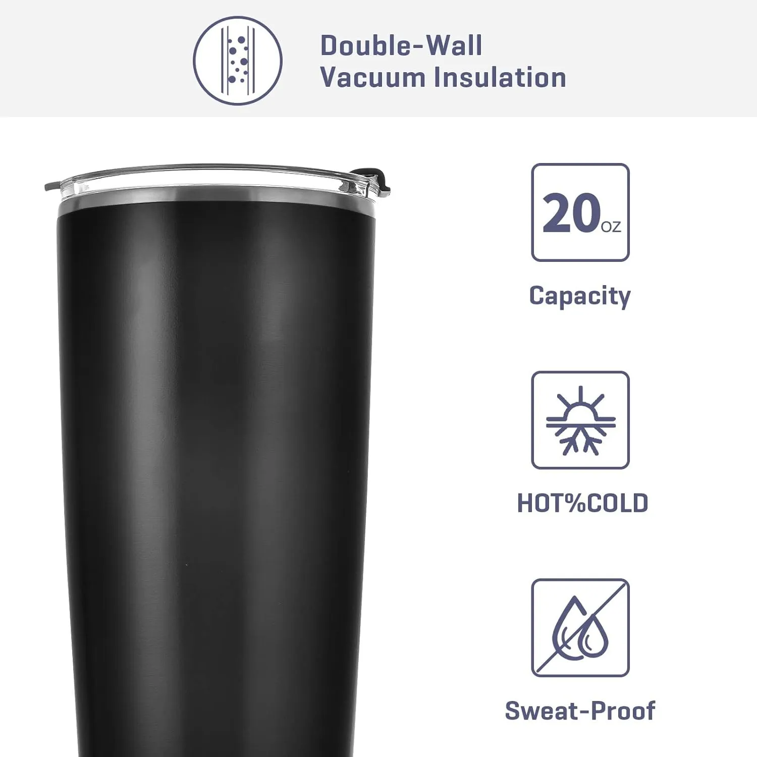 xigua 20oz Highland Cow Tumbler with Lid,Stainless Steel Vacuum Insulated Coffee Ice Cup Double Wall Travel Flask