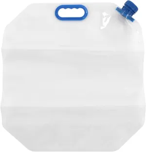 yaogohua 15L Collapsible Water Container Bag, Freezable Foldable Water Bottle, Transparent PVC Reusable Freezable Water Container for Emergency Outdoor Camping(Blue)