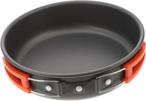 Yardwe Camping Frying Pan Non-Stick Flat Pan Compact Outdoor Cookware Set Portable Pot