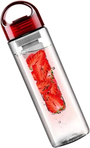 Yardwe Fruit Juice Cup 750ml Sports Water Bottle Straw Insulated Cup for Outdoors