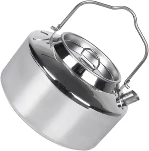 Yardwe Sturdy Stainless Steel Water Kettle Camping Coffee Pot Portable Stovetop Kettle Outdoor Supplies Easy to Use Handle