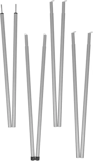 Yardwe Tent Poles for Tarp Heavy Duty 8 Pack Framed Camping Tent Pole Replacement Kit