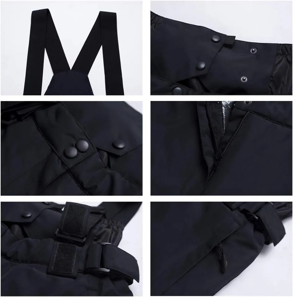 YEEFINE Women&Men's Ski Suit Two Pieces Snowsuits Waterproof Snowboard Suits Winter Outdoor Warm Ski Jacket and Pants