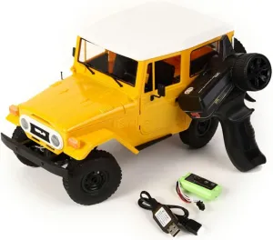 YIKESHU RC Rock Crawler RC Truck 4x4 WPL C34 RTR Mudding Remote Control Truck 2.4Ghz 1/16 RC Crawler All Terrain Car, Full Scale Off Road Truck Realistic Vehicle Hobby RTR Adult