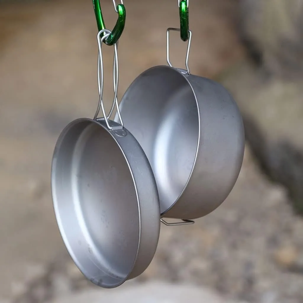 YYDS Outdoor Camping Lightweight Pot for Backpacking Camp Accessories Equipment Frying Pans Portable Camping Cookware Aluminum Camping Cooker Adventures Picnics (Size : 350ml)