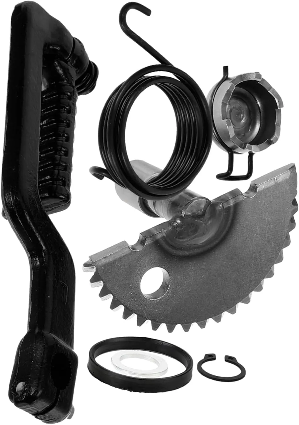 Zerodeko 2 Sets Kick Starter Gears Assembly Starter Shaft Kit for Scooter Engine Easy Install
