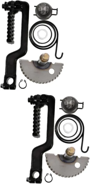Zerodeko 2 Sets Kick Starter Gears Assembly Starter Shaft Kit for Scooter Engine Easy Install