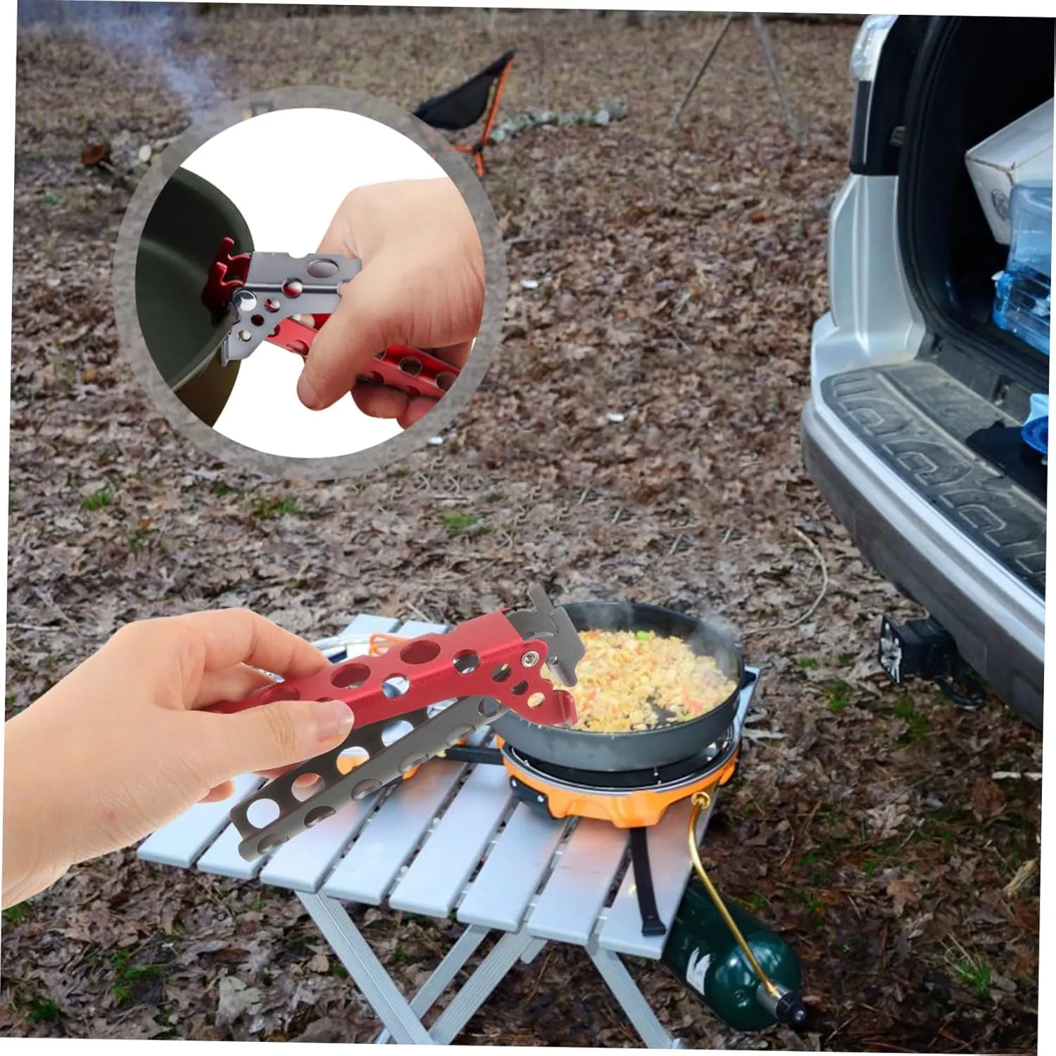 Zerodeko 3 Pcs Cooking Kitchen Gadget Slip Clip Camping Pot Accessories Pan Holder Pot Holder Stove Scalding Clip Set