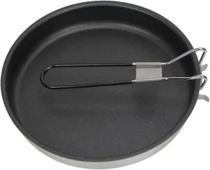 Zerodeko Non Stick Wear Resistant Camping Frying Pan Portable Skillet with Ergonomic Handle for Outdoor Cooking for Picnics and Bbqs Camping Supply