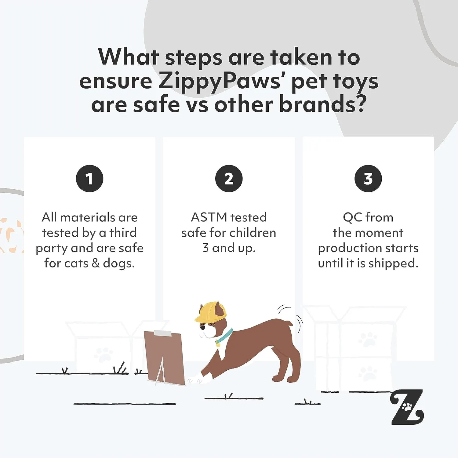 ZippyPaws Climbers Rope Heavy Duty Dog Leash - Thick Leashes for Large Breed Dogs, Durable 2/3'' Climbing Rope, 6 Feet Long, Comfortable Woven Design, Tested Strength Over 3000 lbs - Black