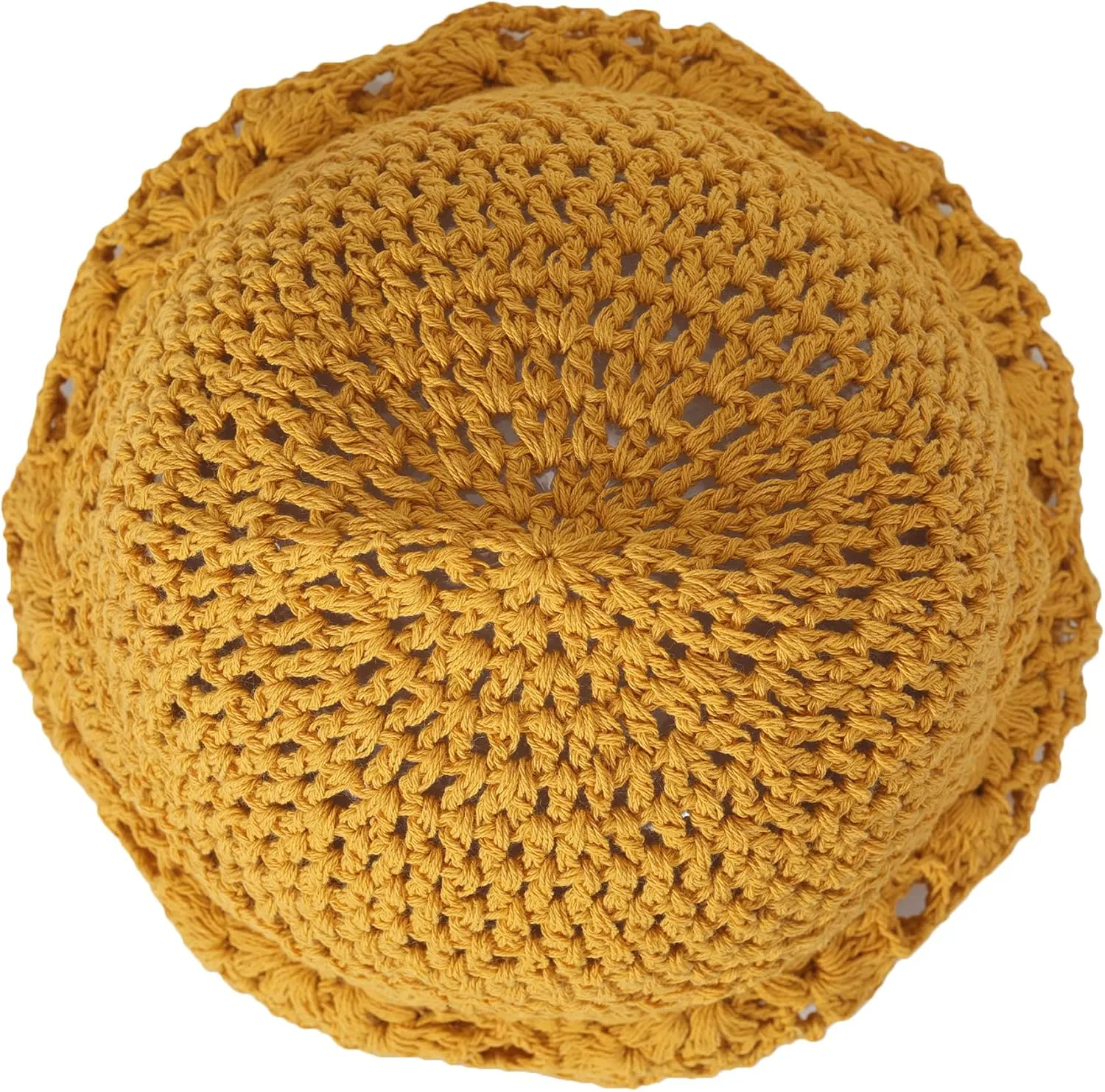 ZLYC Women Cotton Crochet Slouchy Beanie Hat Handmade Knit Summer Skull Cap