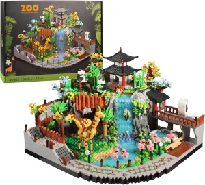 Zoo Micro Mini Bricks Desert Building Blocks,Creative Ideals Zoological Park Architecture Toy Present Model for Adults and Kids Age of 14  5000 PCS