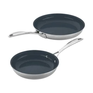 Zwilling Clad CFX Ceramic Fry Pan, 8" and 10"