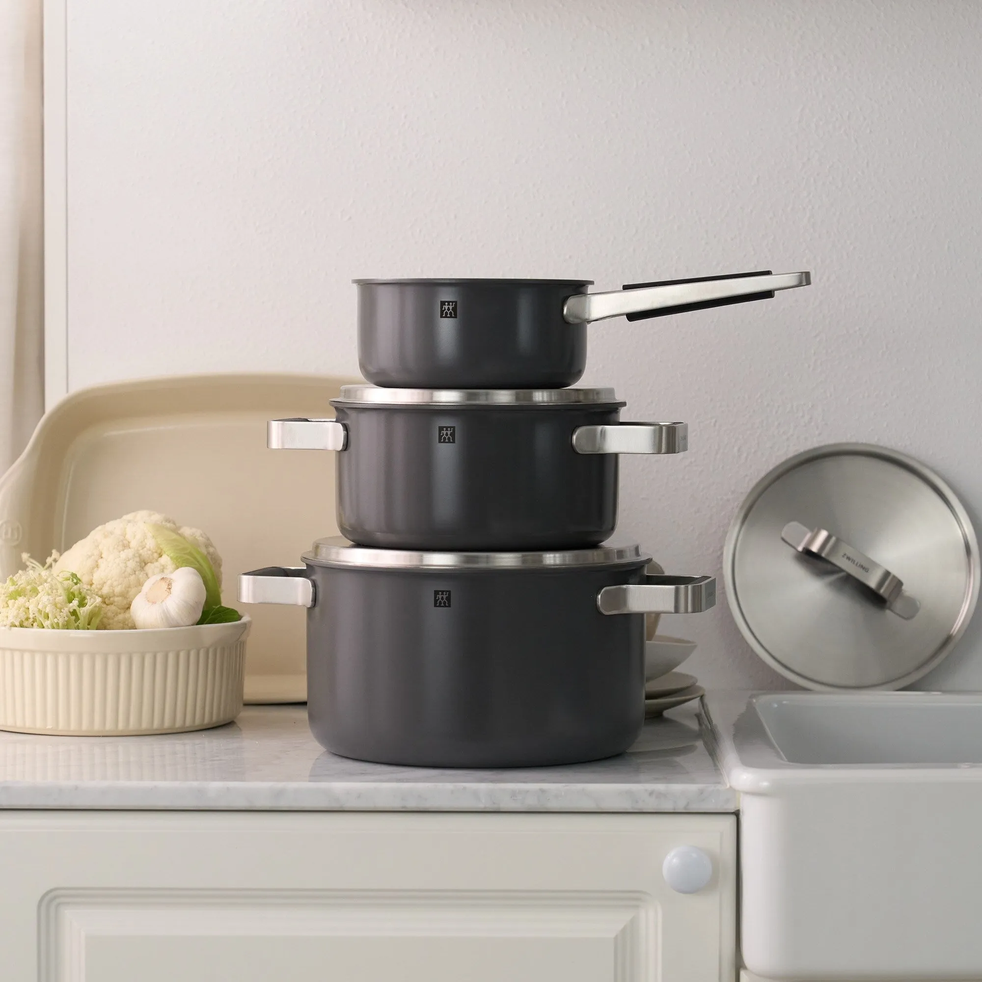 ZWILLING Pure 8-pc Stainless Steel Cookware Set