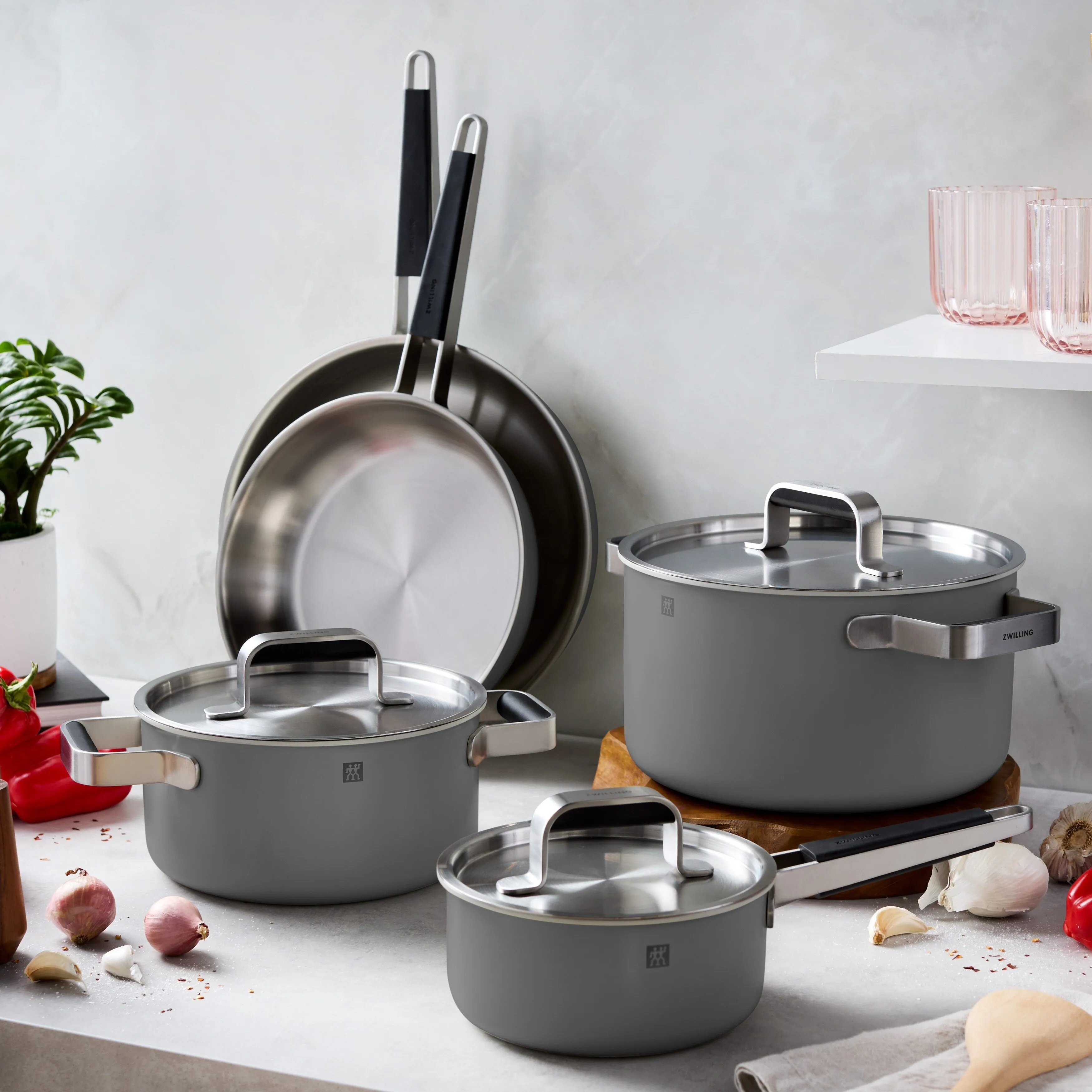 ZWILLING Pure 8-pc Stainless Steel Cookware Set